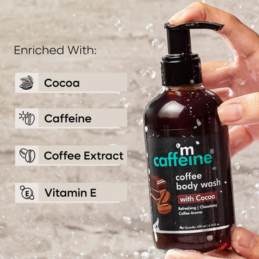 mCaffeine Coffee Body Wash Combo Value Pack with Berries & Cocoa Shower Gels | Refreshing Aroma with Detan & Deep Cleansing Benefits | Shower Gel | For Men & Women and All Skin Types | 400ml
